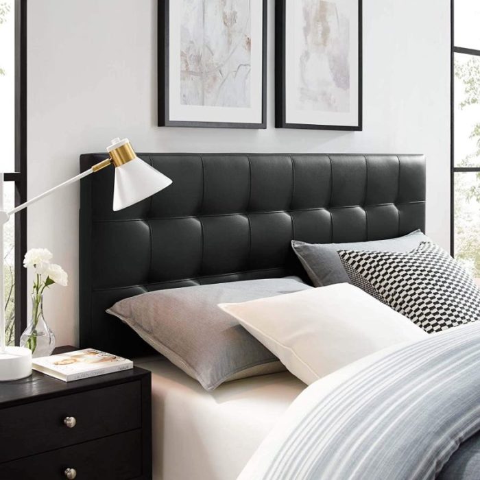 Modway Lily Tufted Faux Leather Upholstered Modway Lily Tufted Faux Leather Upholstered Queen HeadboardQueen Headboard